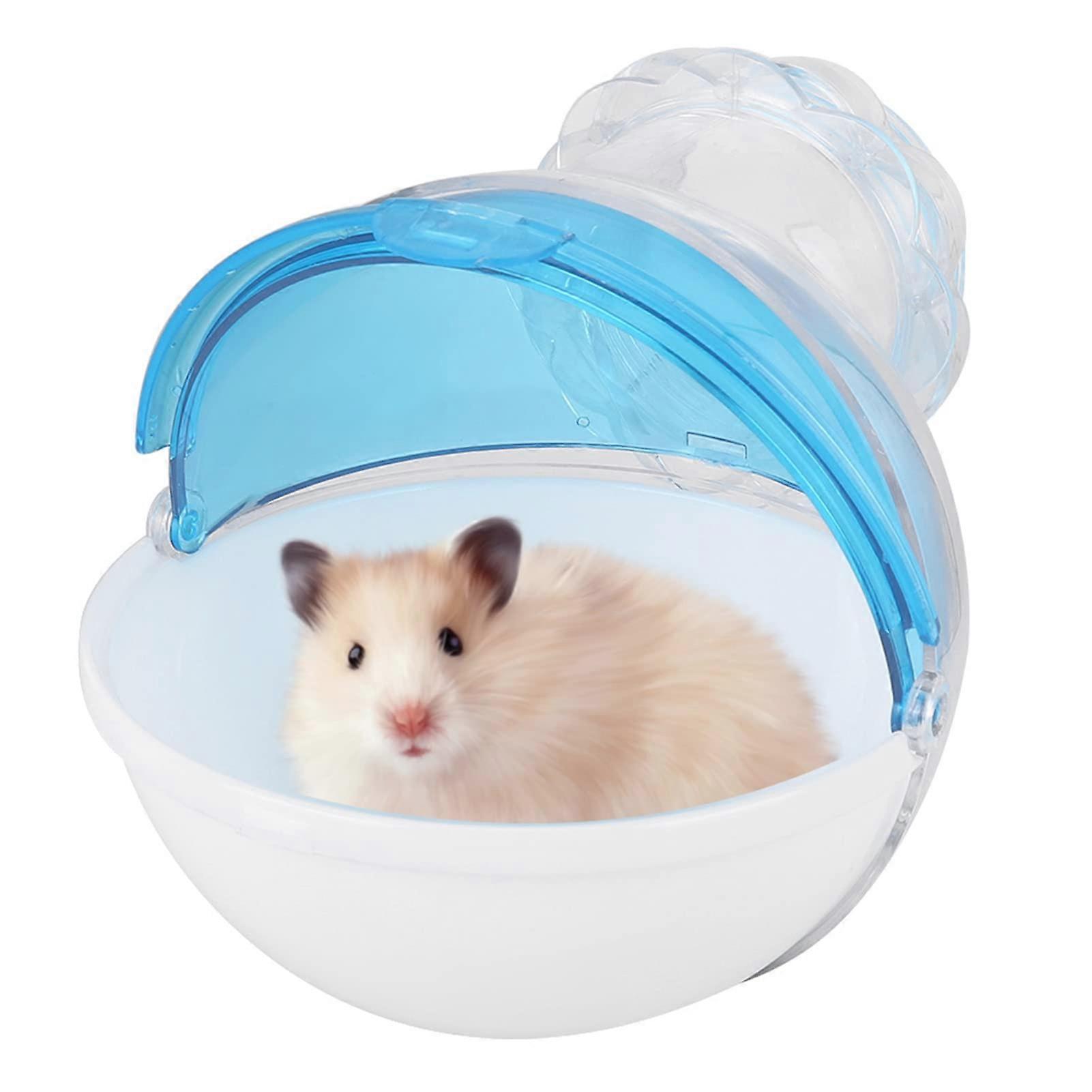 Acrylic Small Pet Animal Cage For Hamster And Guinea Pig With External Bathing Toilet House Azul
