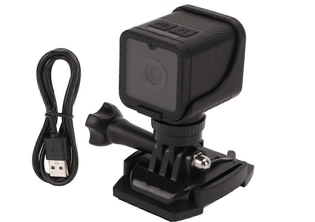 WiFi Action Camera,1080P Mini Portable Wireless Camera with Microphone,Support Mobile Phone Real Time Viewing Screen/256G TF Card(Black)
