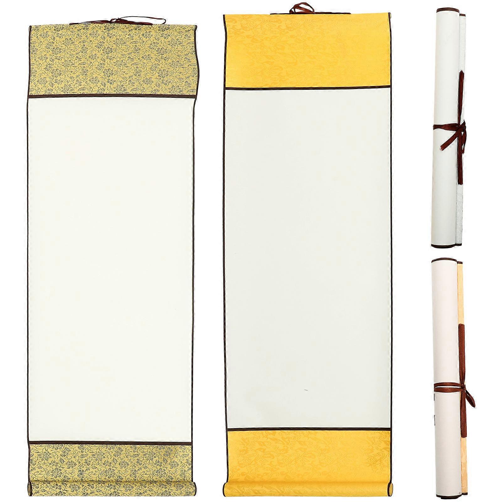 Multi-Function Blank Calligraphy Paper Scroll for Painting Use 4Pcs Chinese Paper