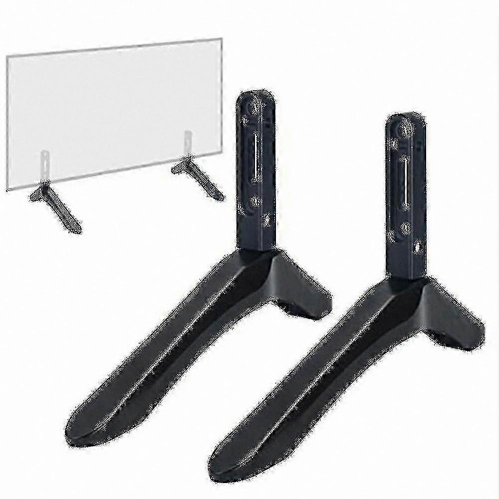 Universal TV Stand Base Mount for 32-65 Inch LCD TVs, Black Table Holder Compatible with Multiple Brands