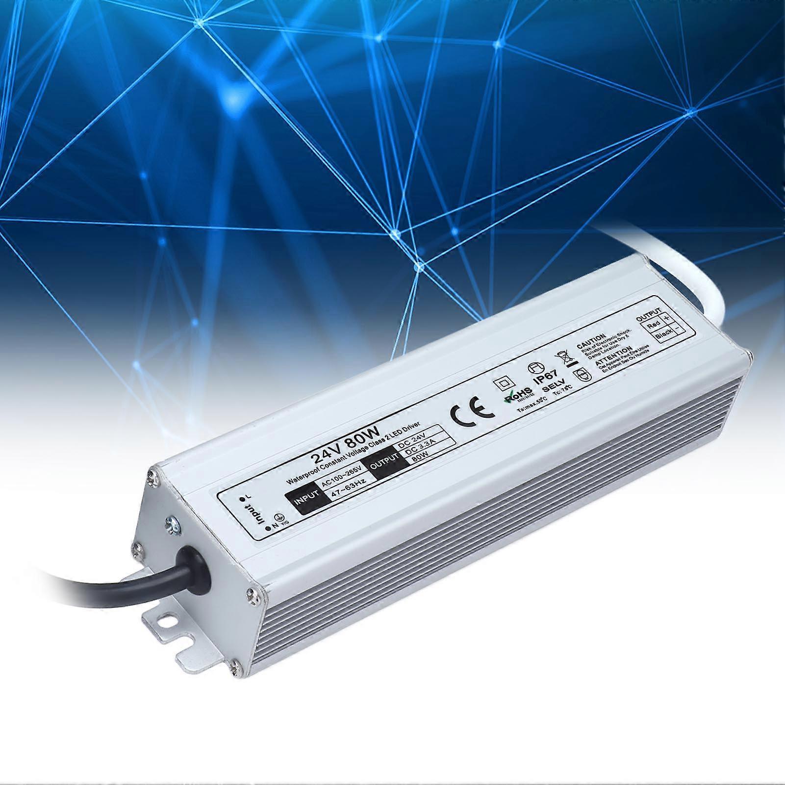 Waterproof IP67 Power Supply High Efficiency Safe Stable Multiple Protection LED Power Supply AC 90‑265V