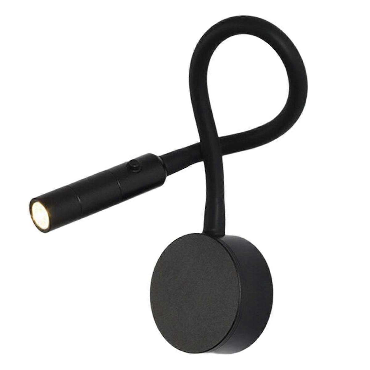 Modern LED Reading Wall Lamp Flexible Hose Bedside Wall Mounted Sconce Bedroom Study Book Wall Light with Switch