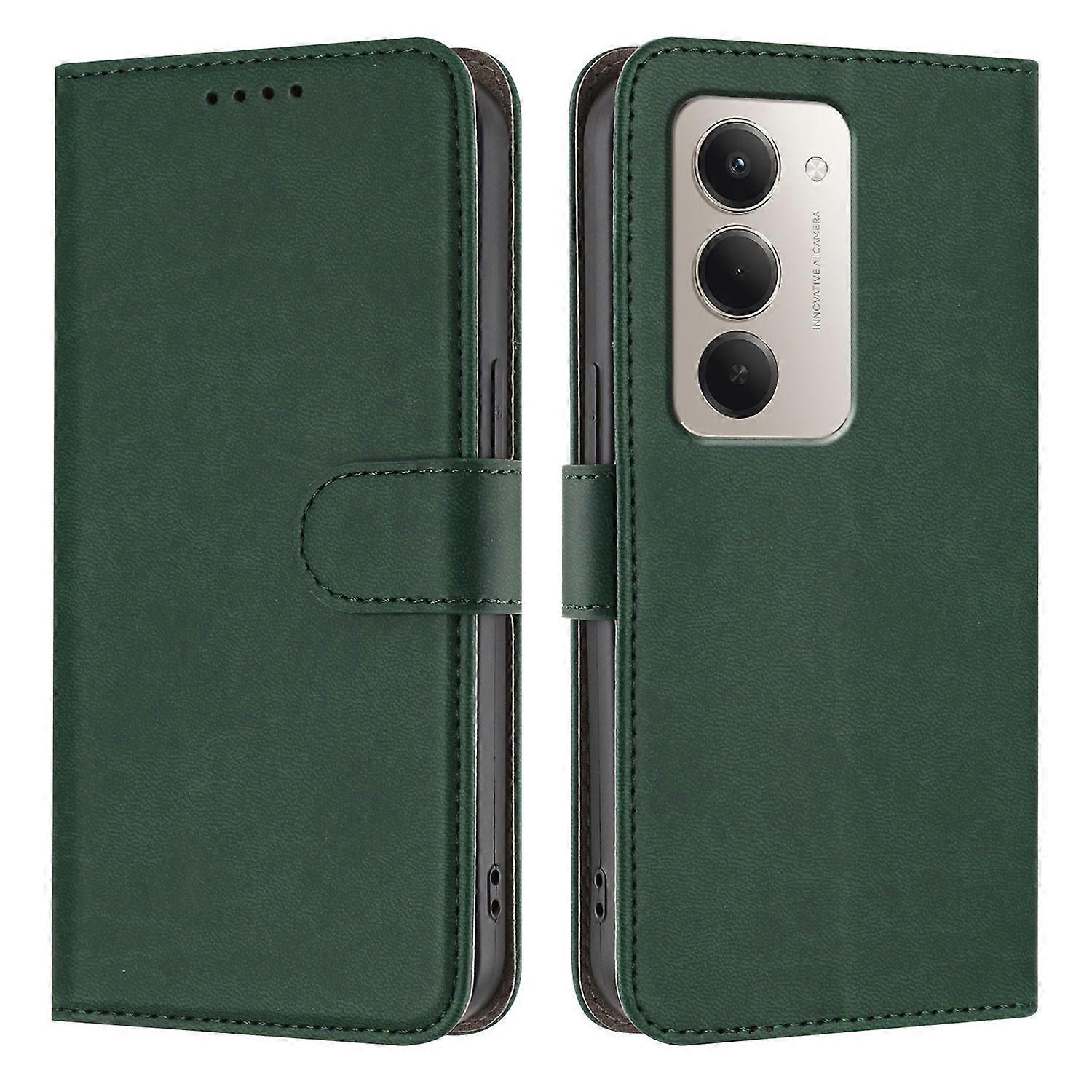 Compatible For Xiaomi Redmi 15 4G (EU) (171mm) / Xiaomi Redmi 15 5G (EU) (171mm) Leather Case Solid Color Phone Cover with Wallet