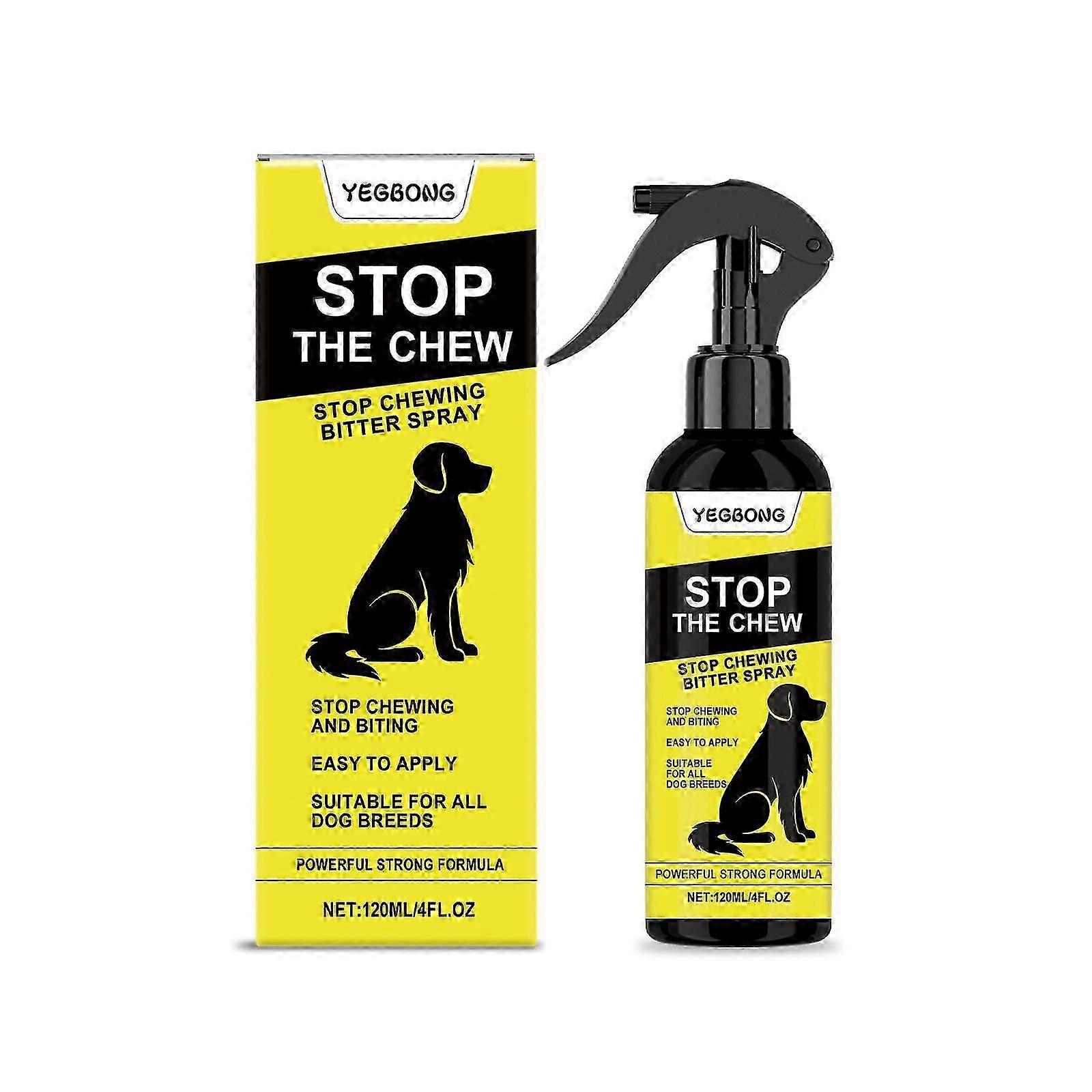 Anti Chew Spray for Dogs, No Chew Spray for Puppies, Alcohol Free Dog Deterrent Spray, Stop Chewing Bitter Spray for Dogs to Stop Chewing