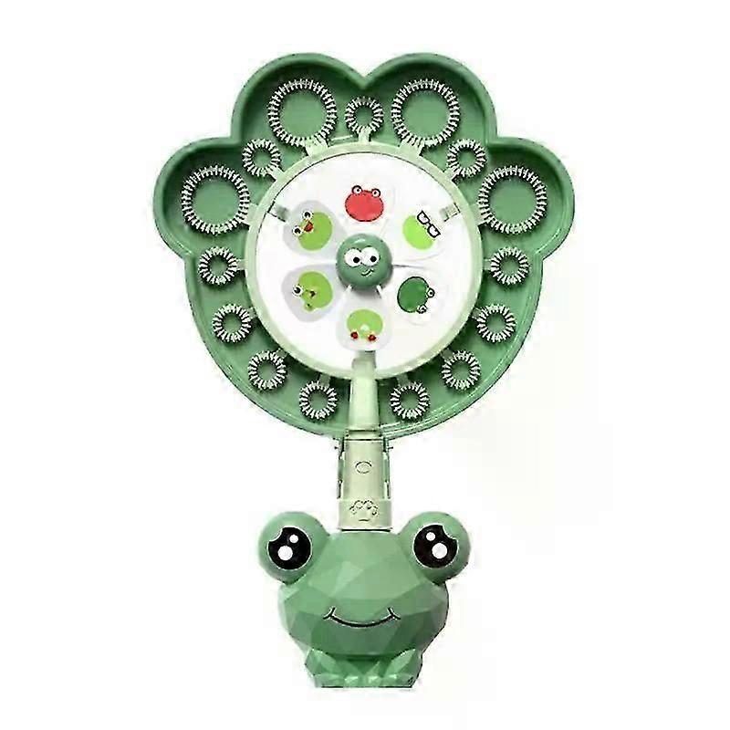 Automatic Bubble Machine Fun And Interesting Colorful Package Outdoor Activity Toys Cartoon Animal Frog Windmill Easy Grip