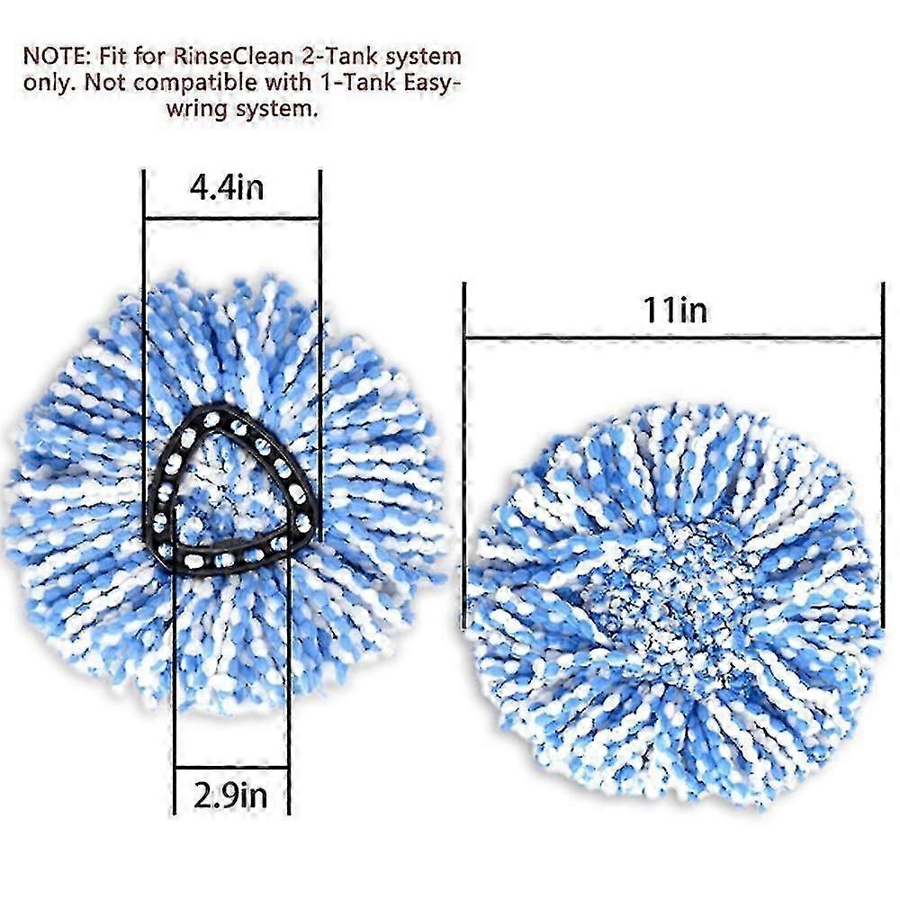 2-pack Compatible O-cedar Easywring Rinseclean Spin Mops