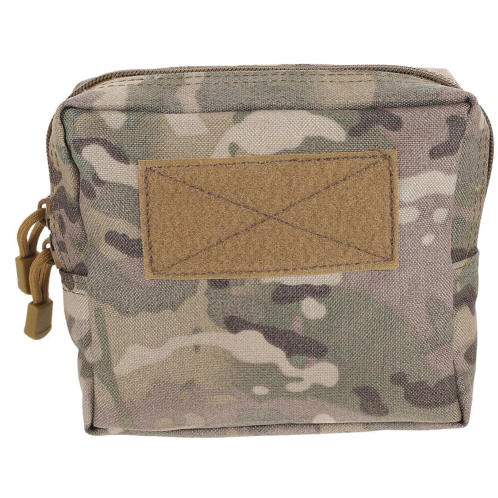 Outdoor Storage Camouflage Waist Bag for Hiking 2Pcs Belt Bag Multipurpose