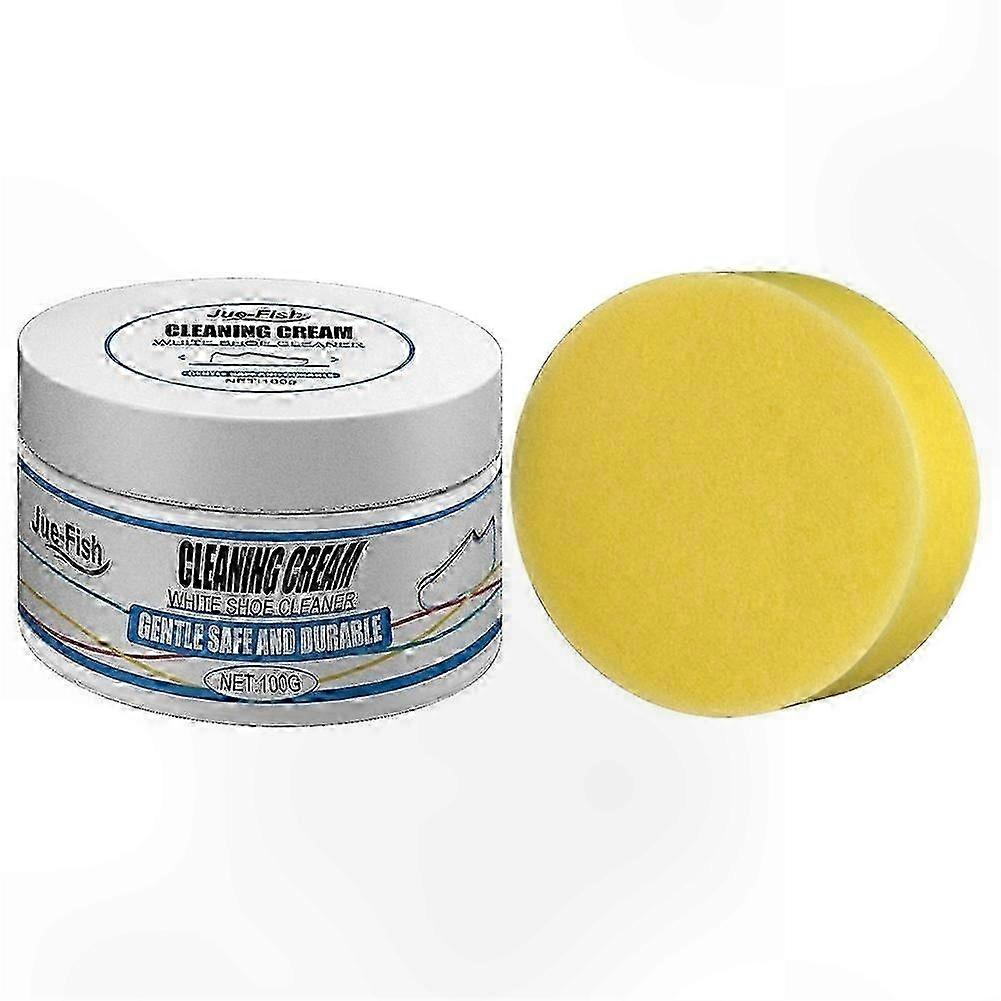 Versatile No-Water Cleaning Solution for White Athletic Footwear Multi-Purpose Shoe Polish