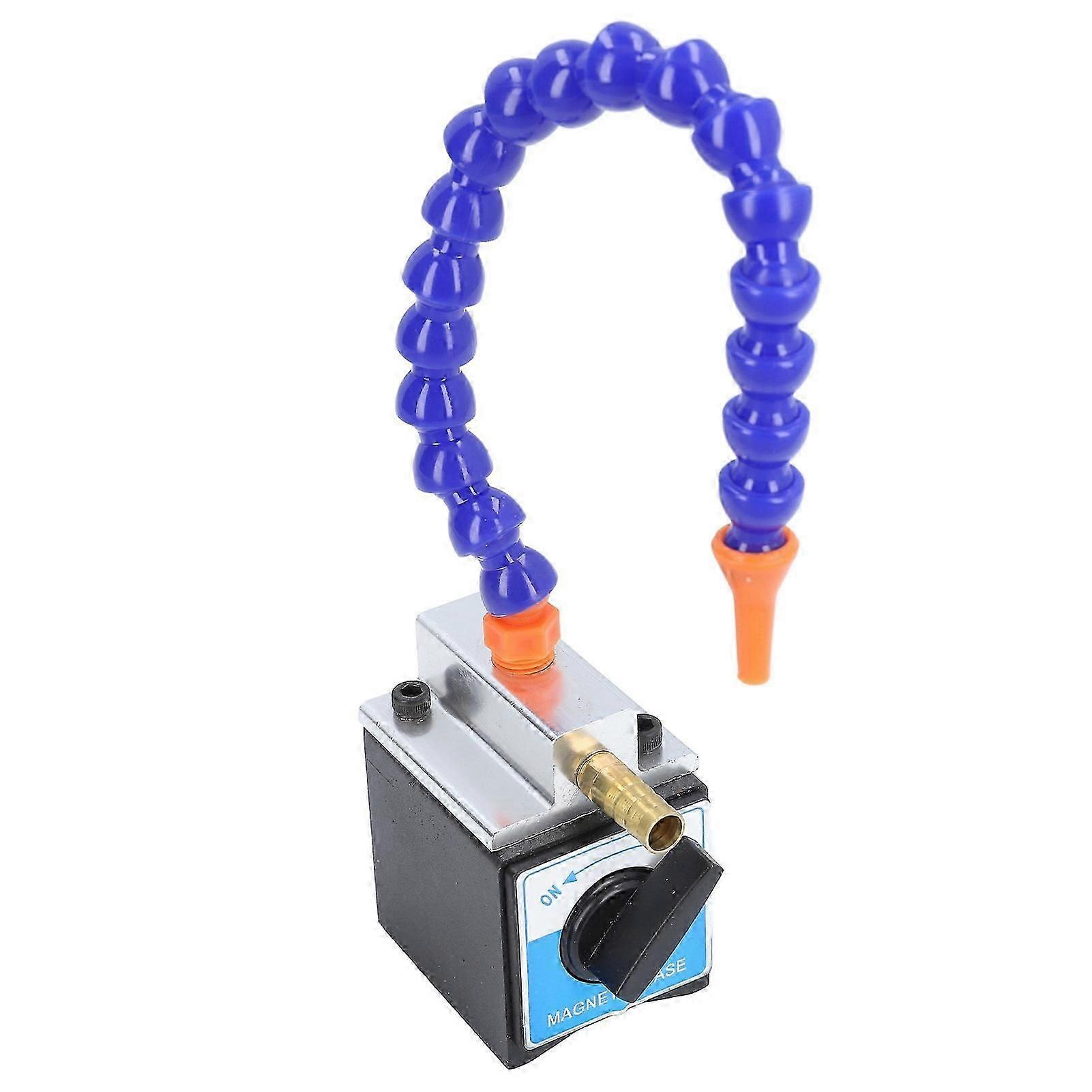 צינור קירור בסיס מגנטי 1/4in כניסה 1/2in שקע 300mm צינור קירור שמן מחזיק בסיס מגנטי מתכוונן