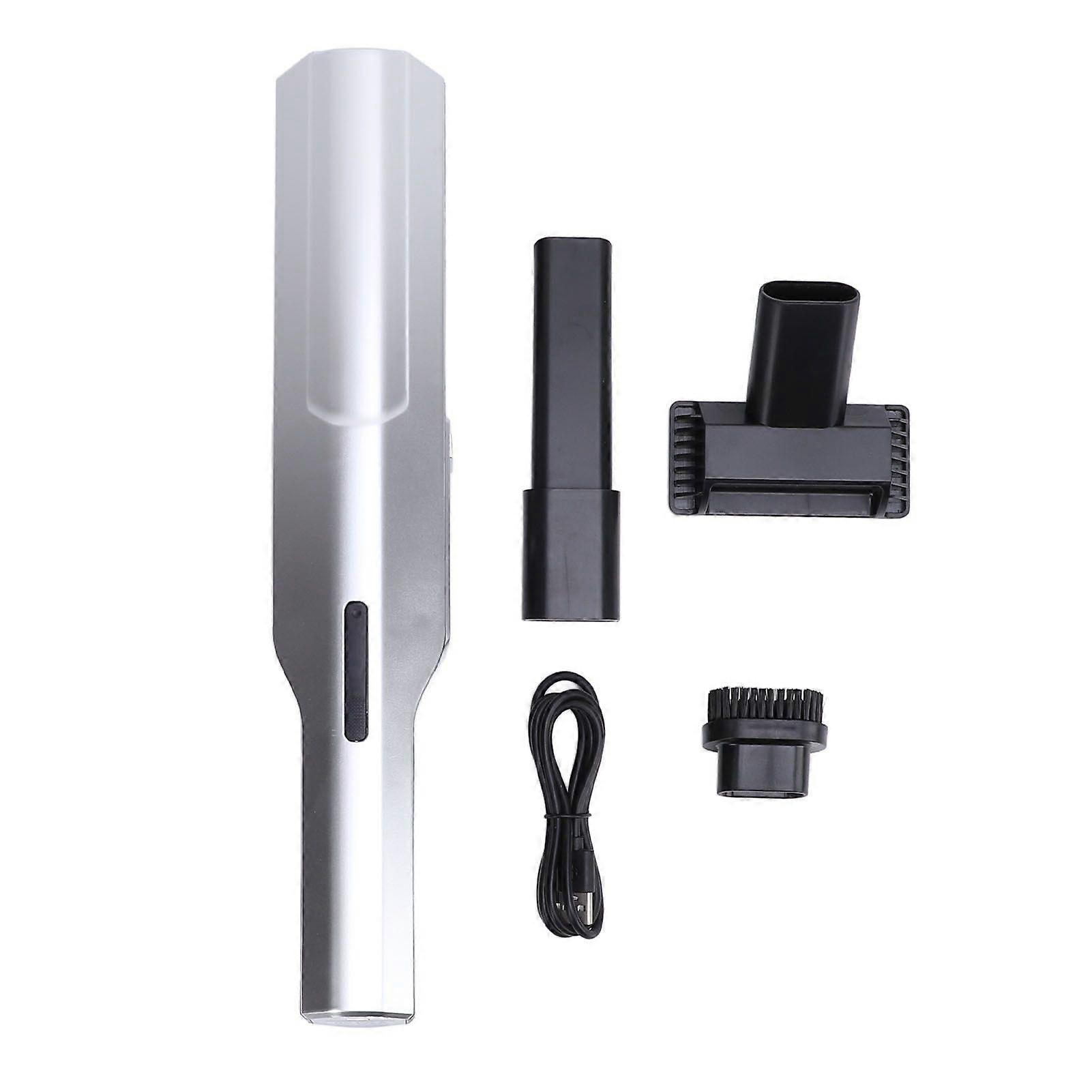 Handheld Vacuum Cleaner Portable Cordless High Suction Power Brushless Motor for Home Car Use Silver