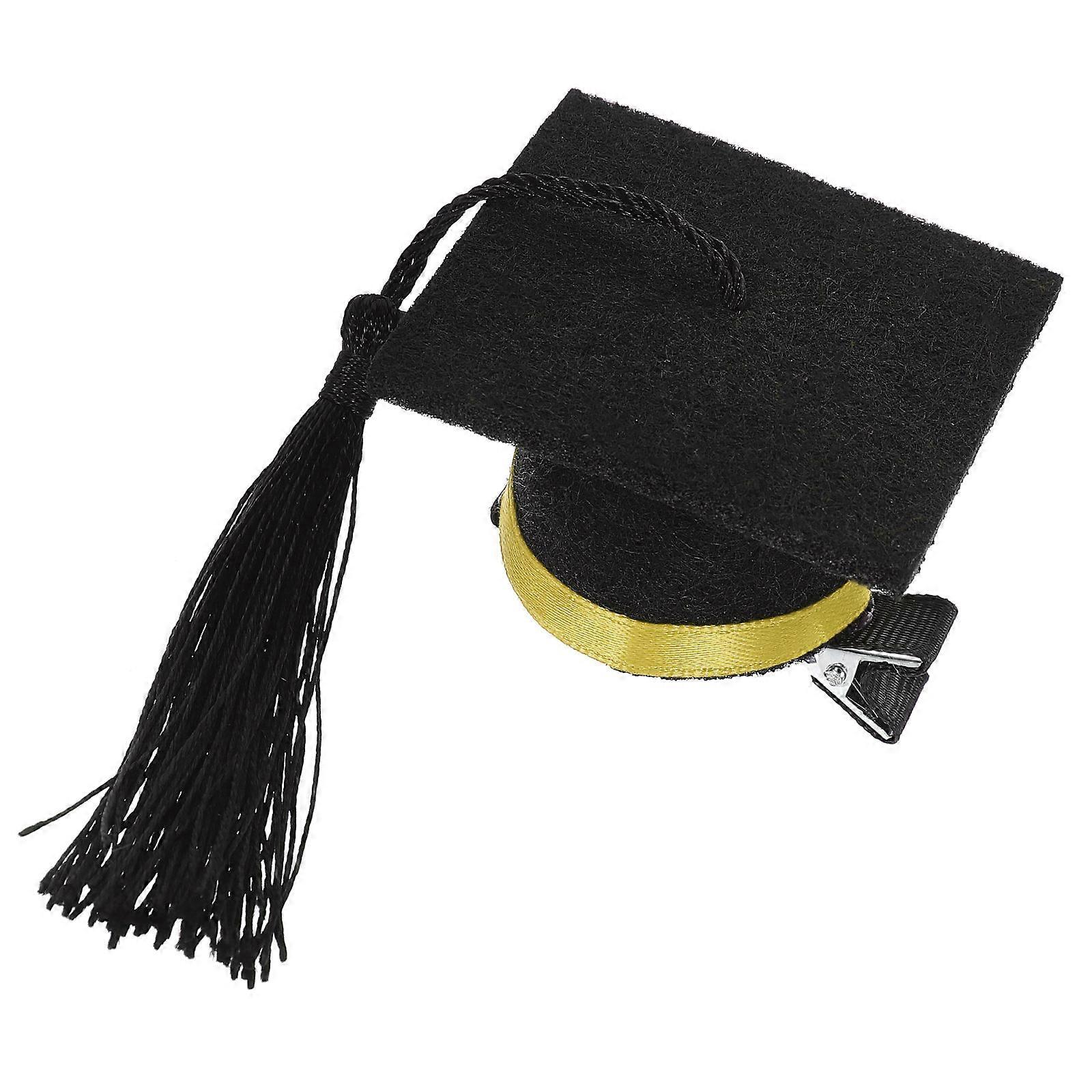 Doctoral Cap Graduation Hat Hair Clip for Decor