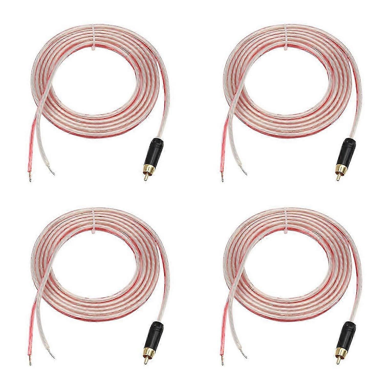 Replacement Repair Speaker Bare Wire Cable 5Ft with Plug