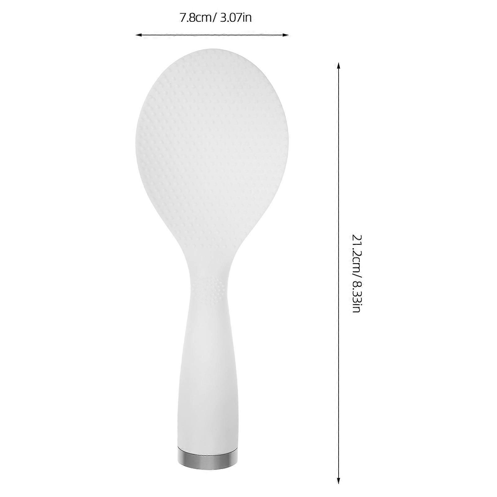 Rice Paddle Kitchen Tool for Restaurant Use White Plastic for Serving Rice 1Set