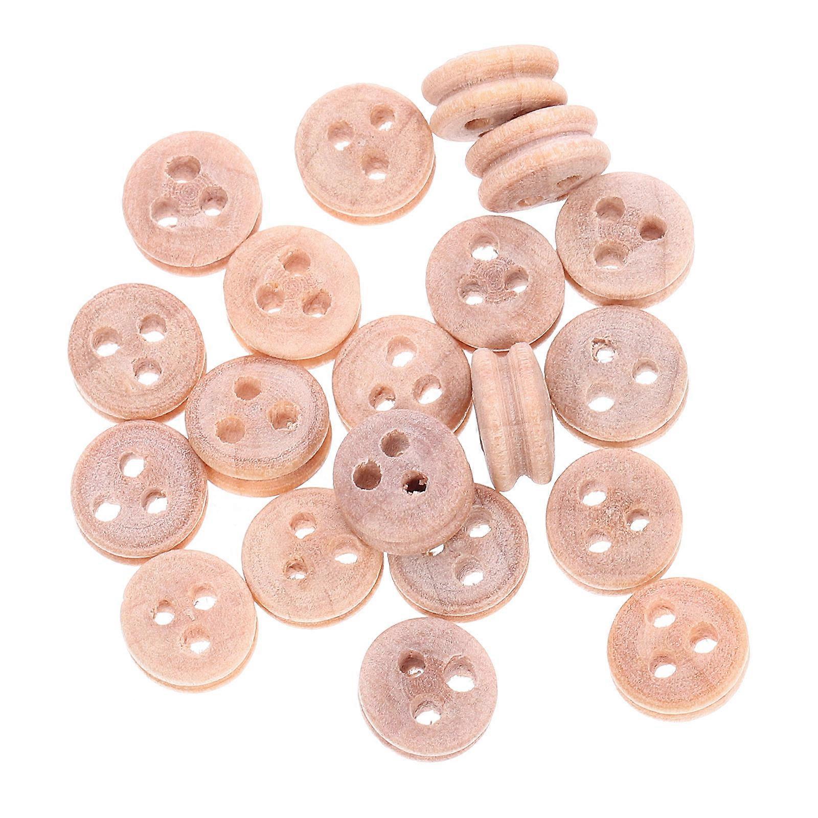 Toy Pulleys Small Wood Pulley for Crafts and Models 80Pcs Set