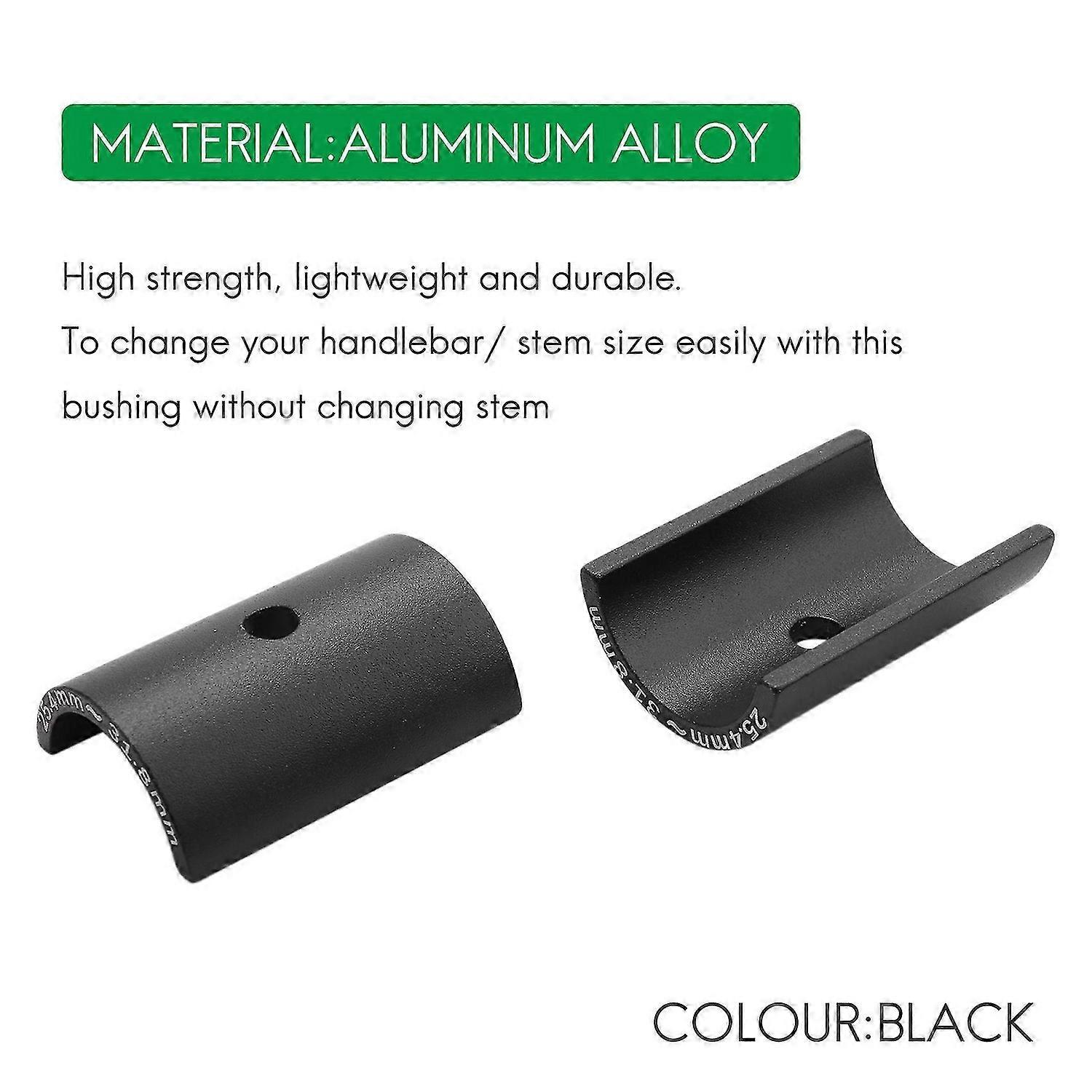 Bike Handlebar Bar Shim Spacer Stem Reducer Size Reducing Bushing Sleeve 25.4mm to 31.8mm Bar Bore