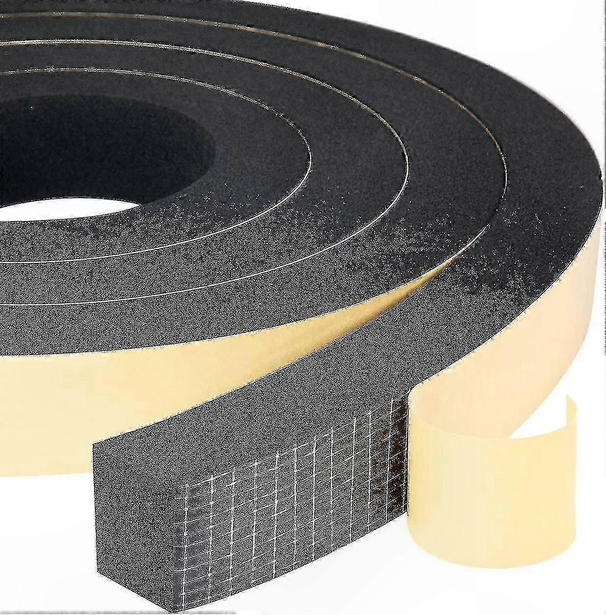 Weatherproof Foam Seal Strip 2 Rolls 25mm Width X 20mm Height X 2m Length Shockproof Anti-Collision Padding for Furniture and Doors Windows Use