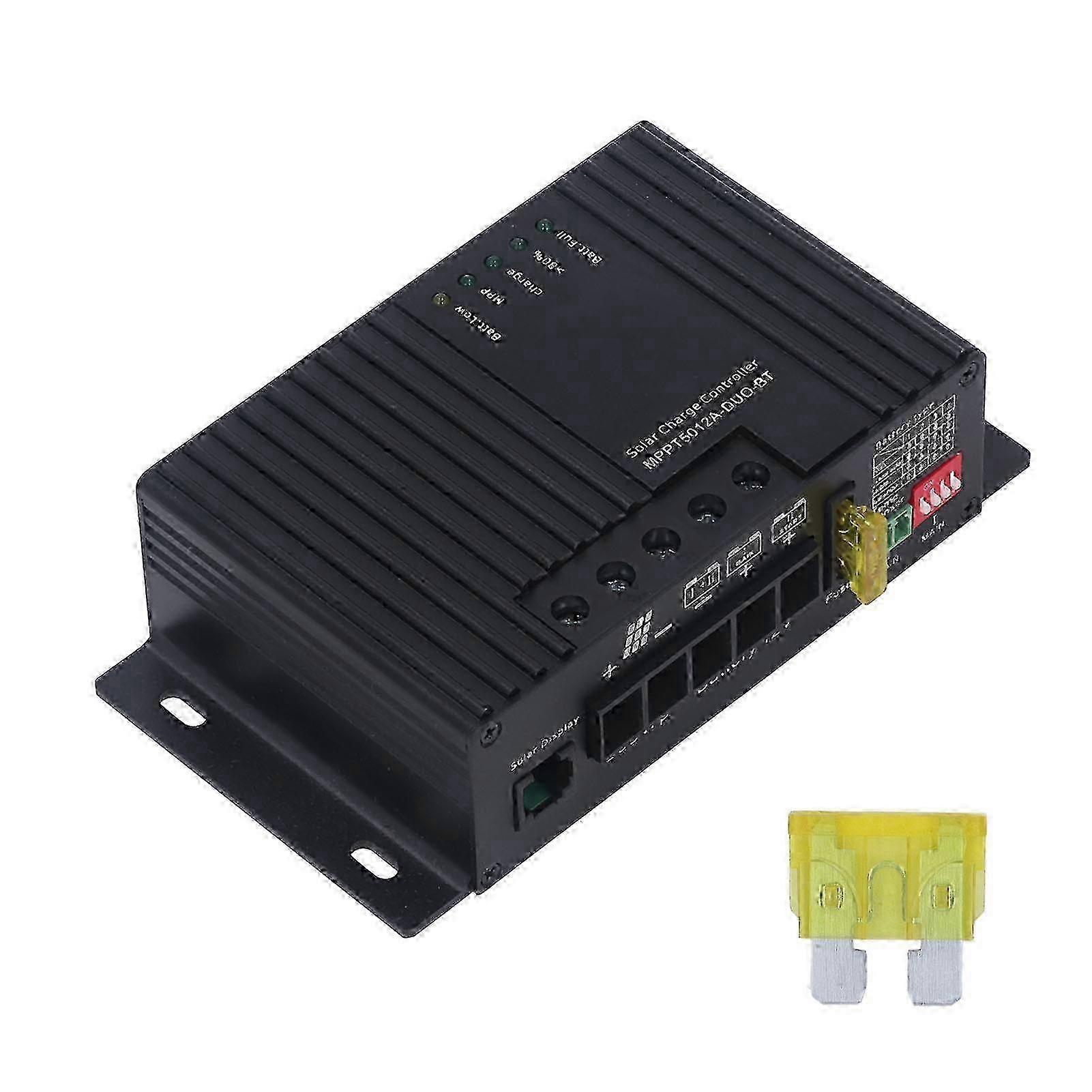 MPPT Solar Charge Discharge Controller Dual Battery Charging 12V Solar Controller