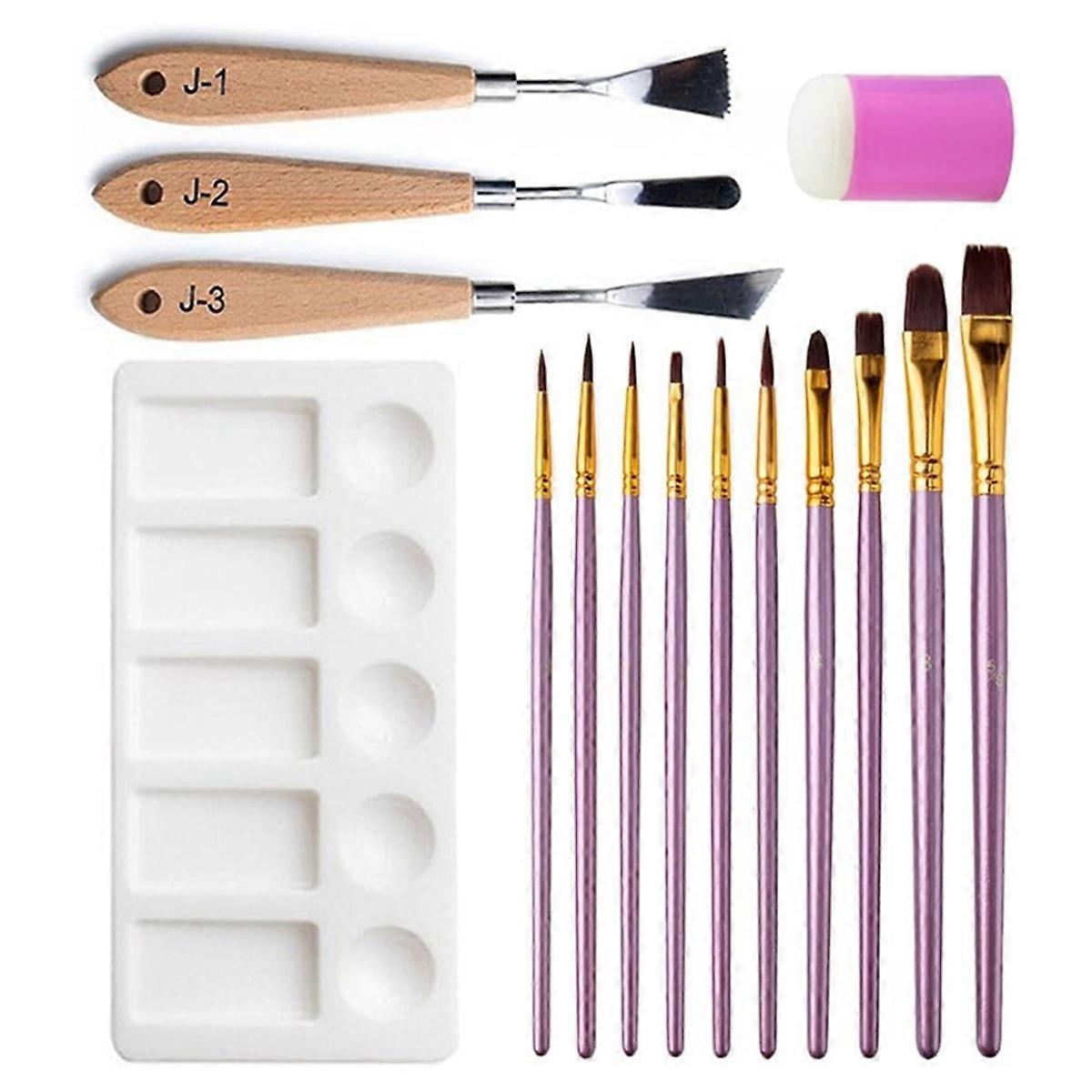 Oil Painting Tool 15-Piece Set Special-Shaped Scraper