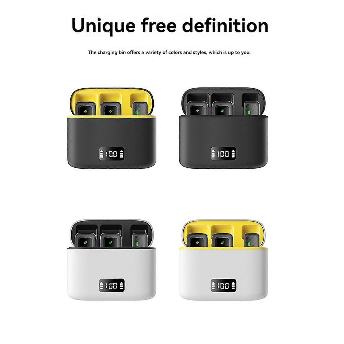 M8 Pro Wireless Lavalier Microphone with LCD Display B