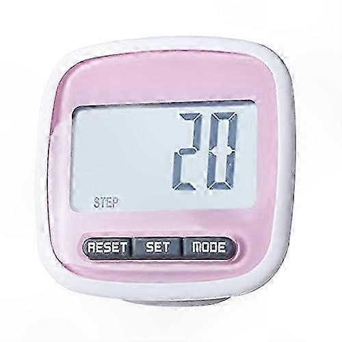 3D Sensor Pedometer for Running Fitness with Screen, Pink