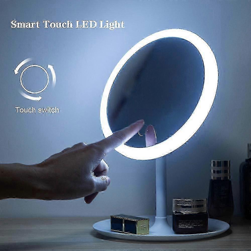 LED Daylight Vanity Mirror with 3 Lighting Modes - USB Powered Makeup Mirror with Detachable Base