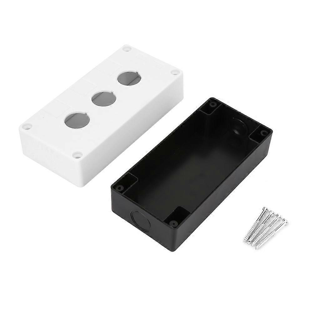 Boîtier de protection étanche pour interrupteur à bouton-poussoir à trois trous BX3 22 mm (blanc)