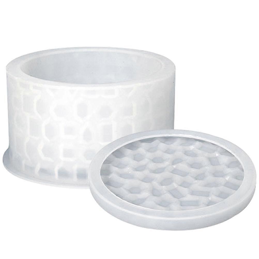 Epoxy Silicone Casting Mold for DIY Storage Box 4Sets White Color