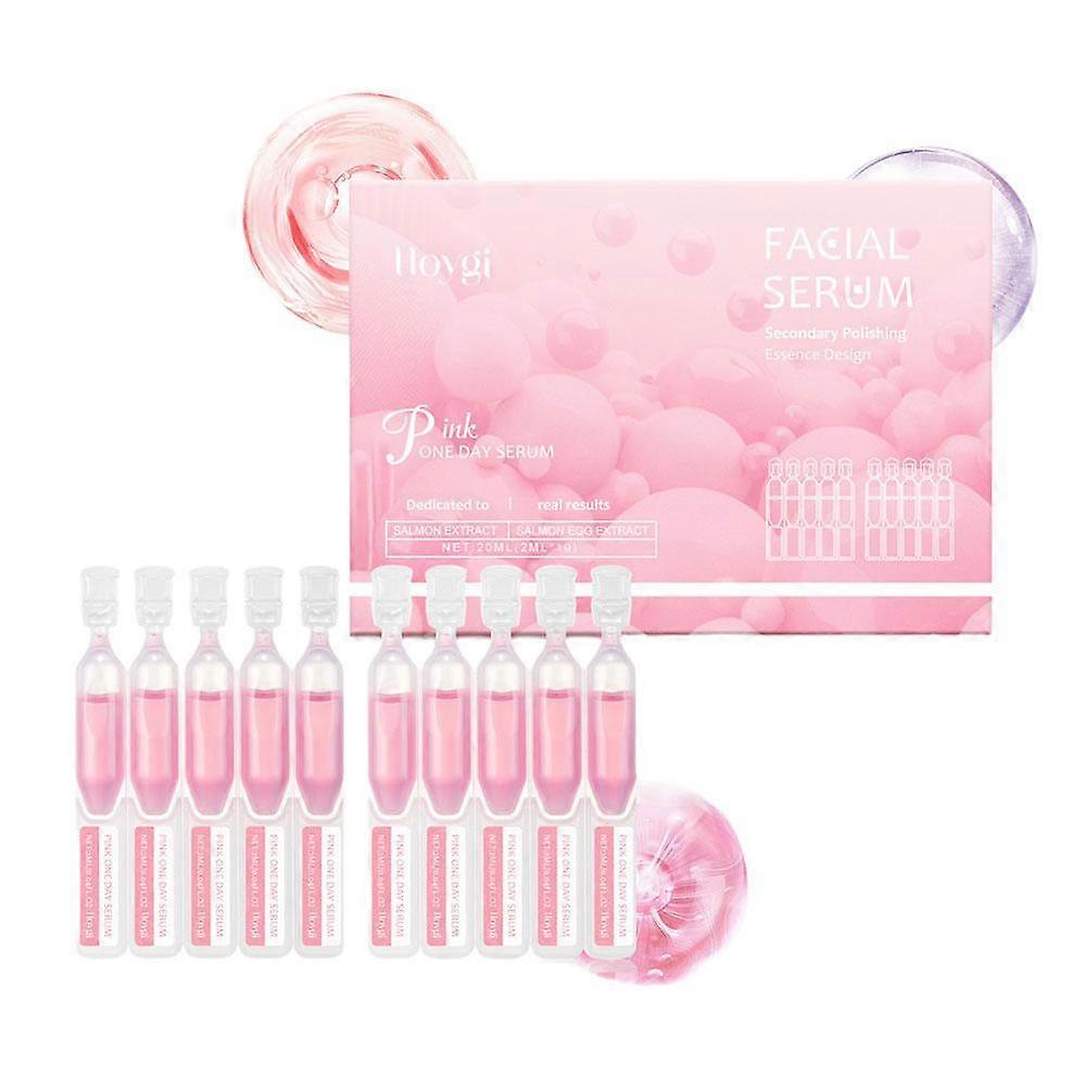 10-Pack 2ml Hydrating Essence Serum for Moisture Boost and Fine Line Improvement