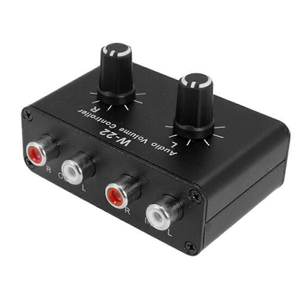 3.5mm Stereo Audio Switcher Splitter Bi-Directional Stereo Audio Switcher with Volume Control