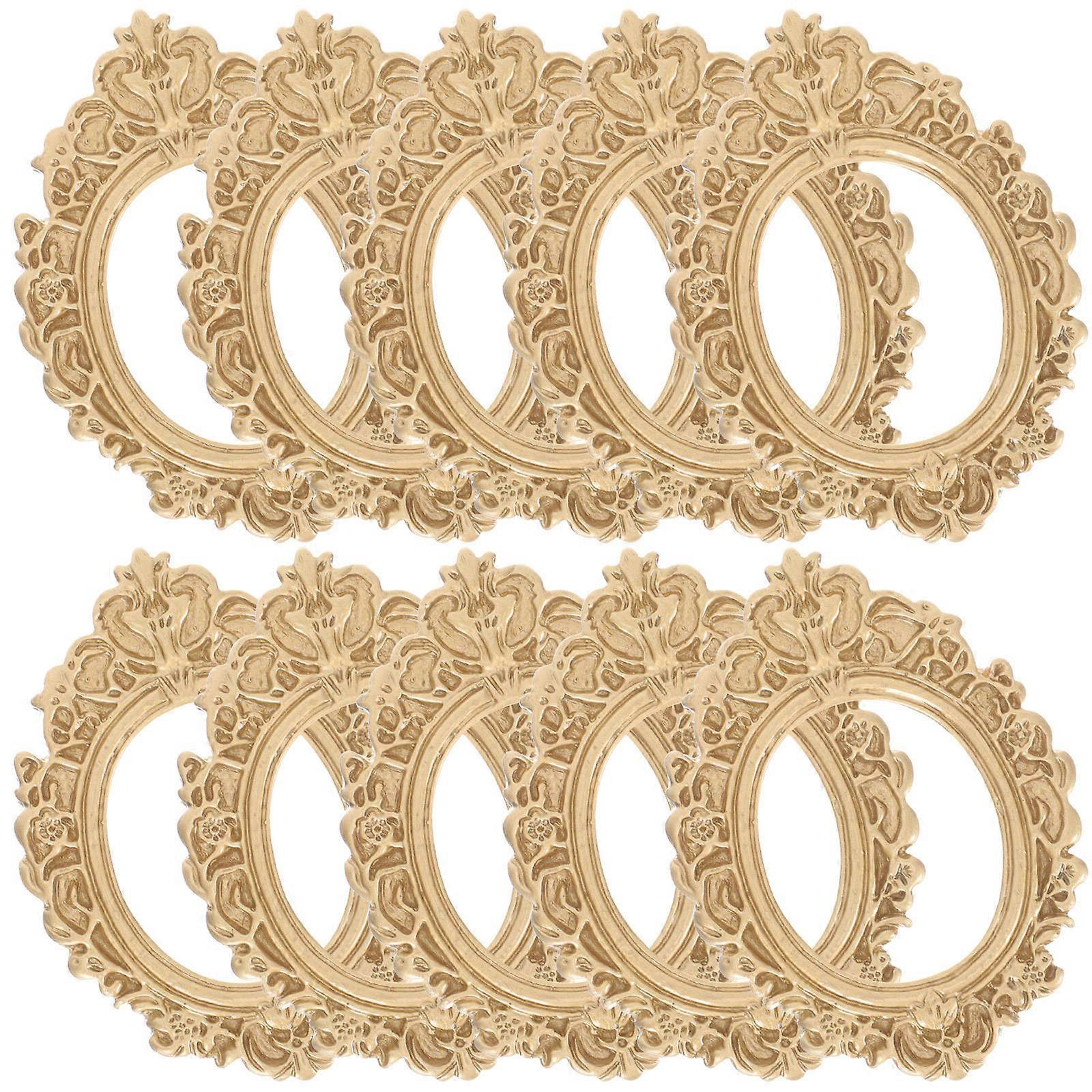 DIY Mini Photo Frames For Craft Enthusiasts And DIY Makers Retro Oval Style 50 Pcs