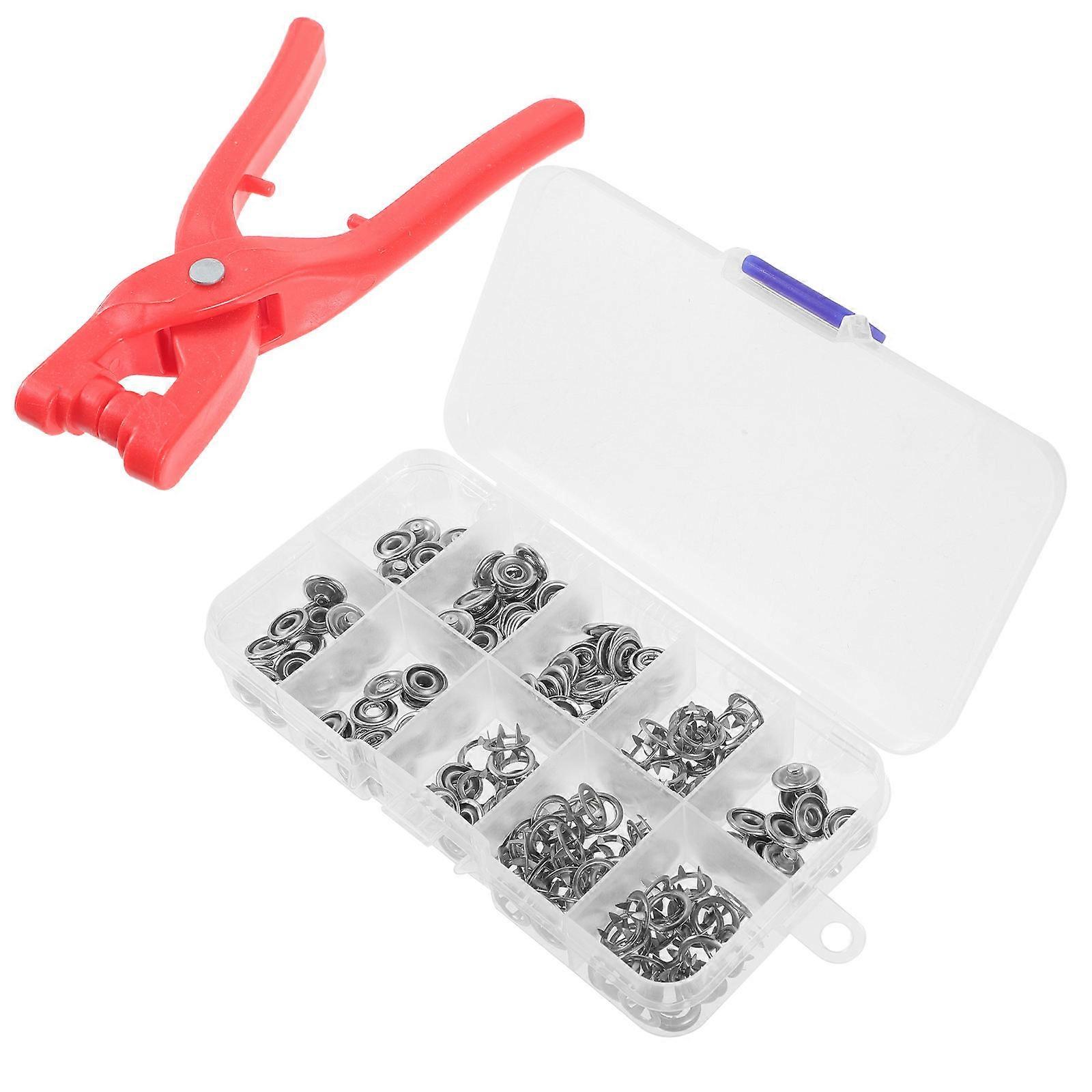 Assorted Color 100 Sets Metal Snap Fasteners Ideal For Fixing Clothes Bags And Headwear With Delicate Design