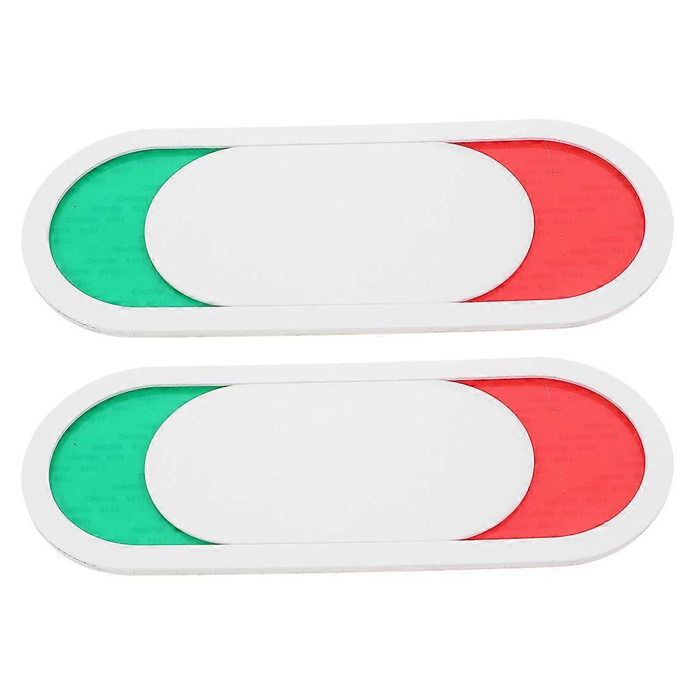 Occupancy Indicator Door Sign 4 Pcs Rectangular White Acrylic For Conference Room Use With Effective Privacy Reminder Design And Simple Style
