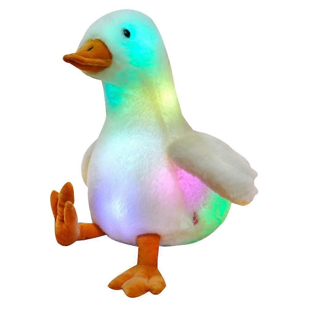 Glowing Goose Doll Adorable Children Appeasing Plaything with Colorful Light