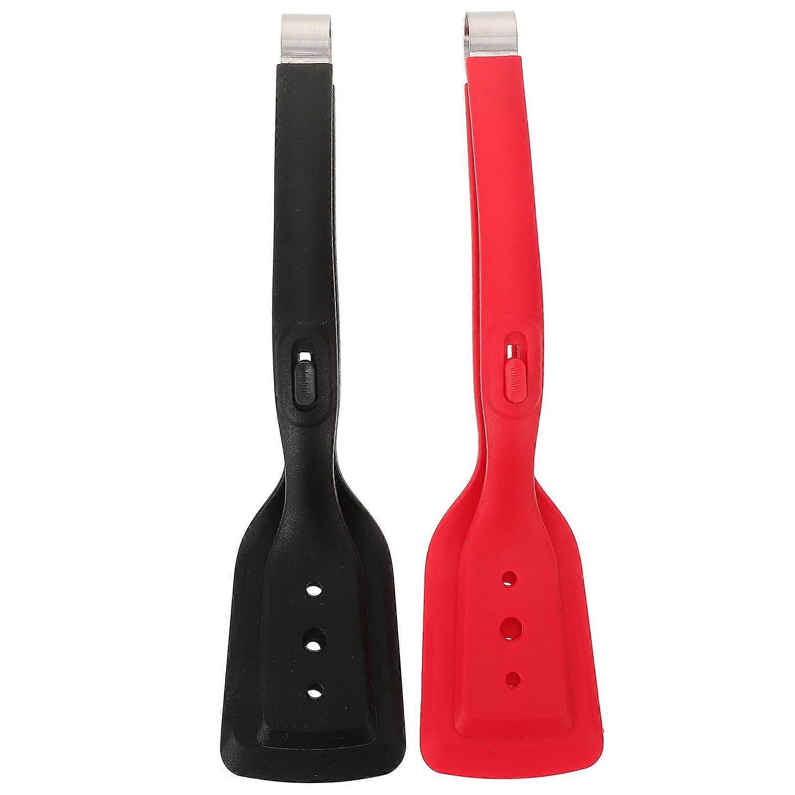 Egg Flipper Spatula 8Pcs Silicone Kitchen Tongs for Cooking 2-in-1 Use
