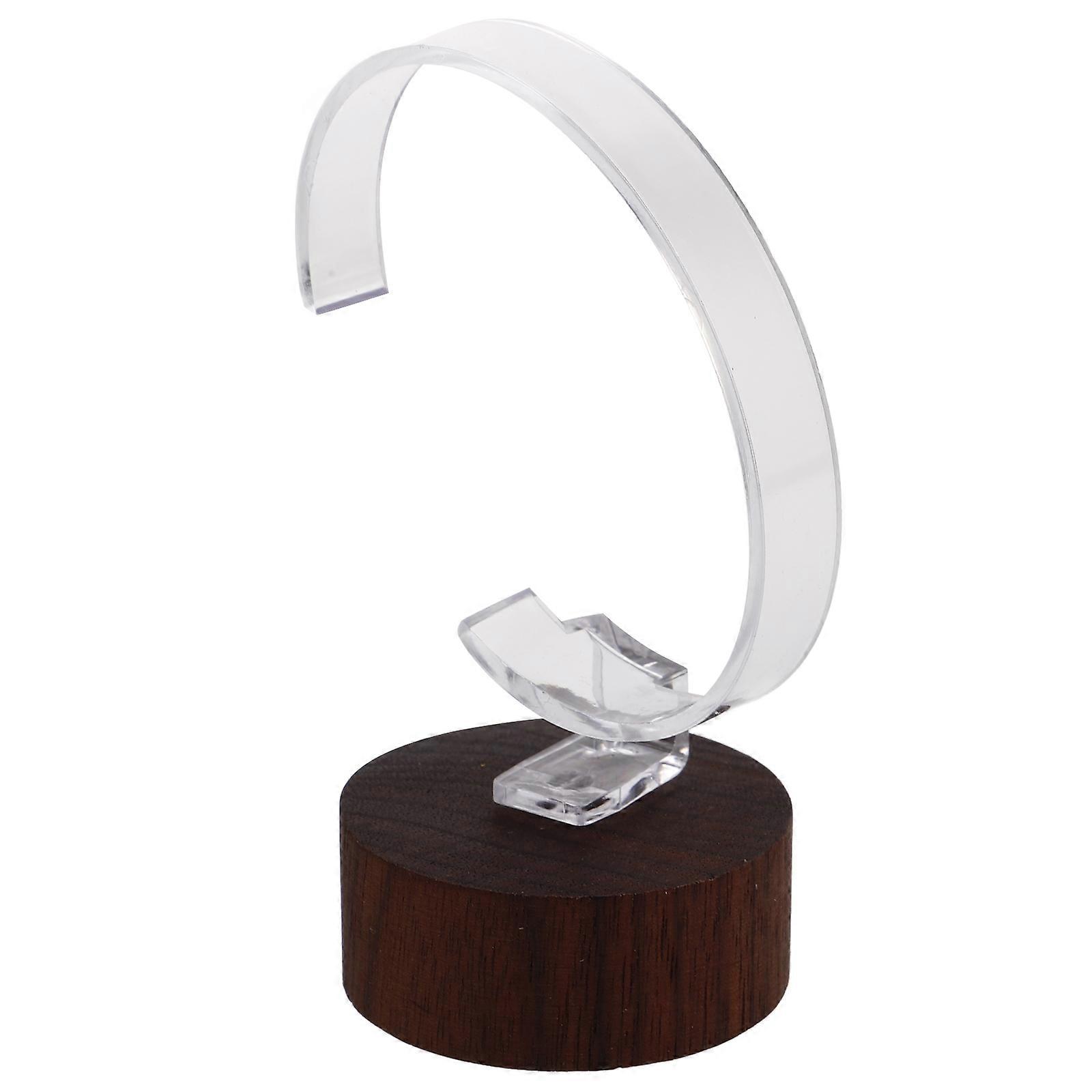 Multifunctional Watch Storage 4Pcs Featuring Black Acrylic C Ring For Jewelry Display In Minimalist Retail Display
