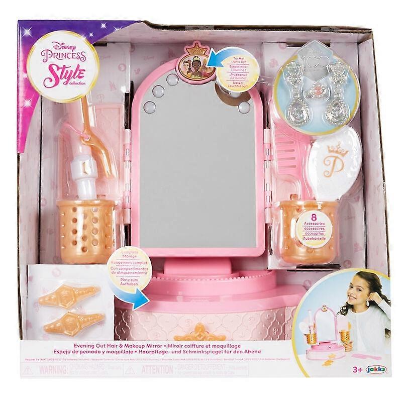Disney Princesses makeup mirror with light and storage compartment