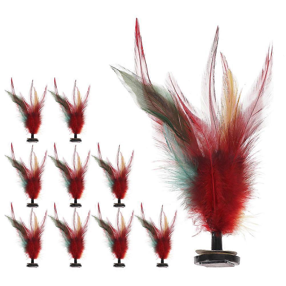 Foot Sports Kick Shuttlecock Toy Colorful Plume For Children Stress Relief Outdoor Fun 20Pcs
