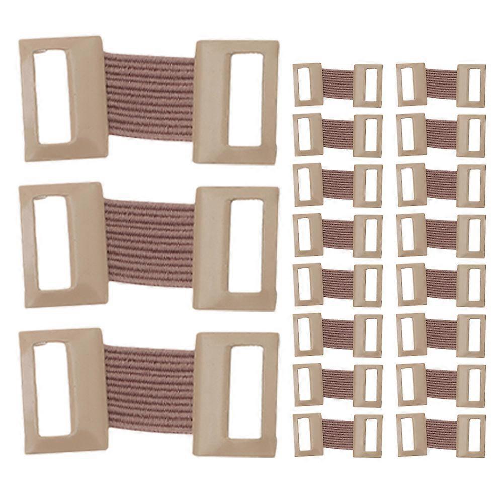 Bandage Fixing Buckle 40Pcs Rectangular Light Brown For General Users Easy Fixing Support