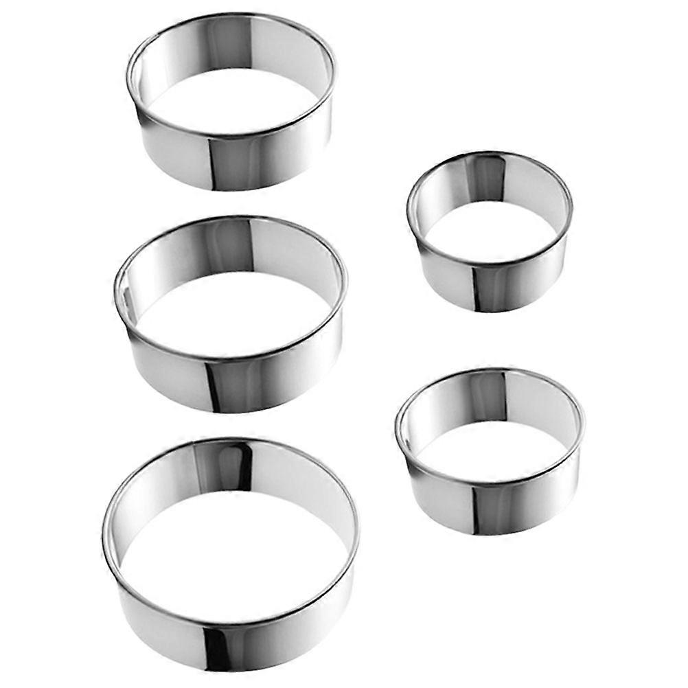 Mousse Ring Baking Tool Set for Home Baking with Stainless Steel Material and Circle Shape for Pastry Making 1 Set
