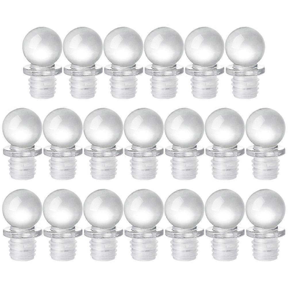 Decorative Container Caps Glass Ball Cap for Storage Use 60Pcs Bottle Caps