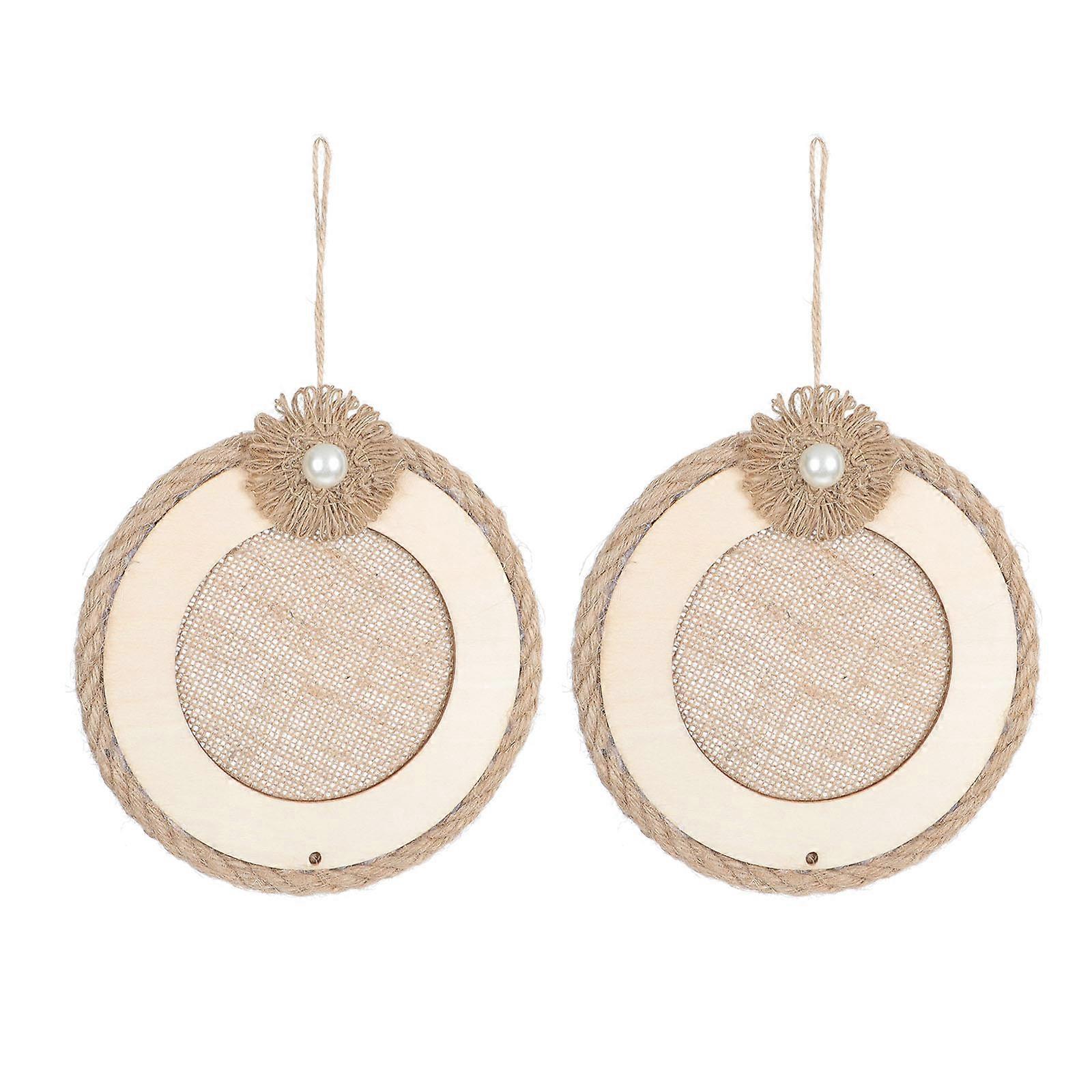 Wreath Base for DIY Wreath Pendant 16Pcs Khaki Handmade