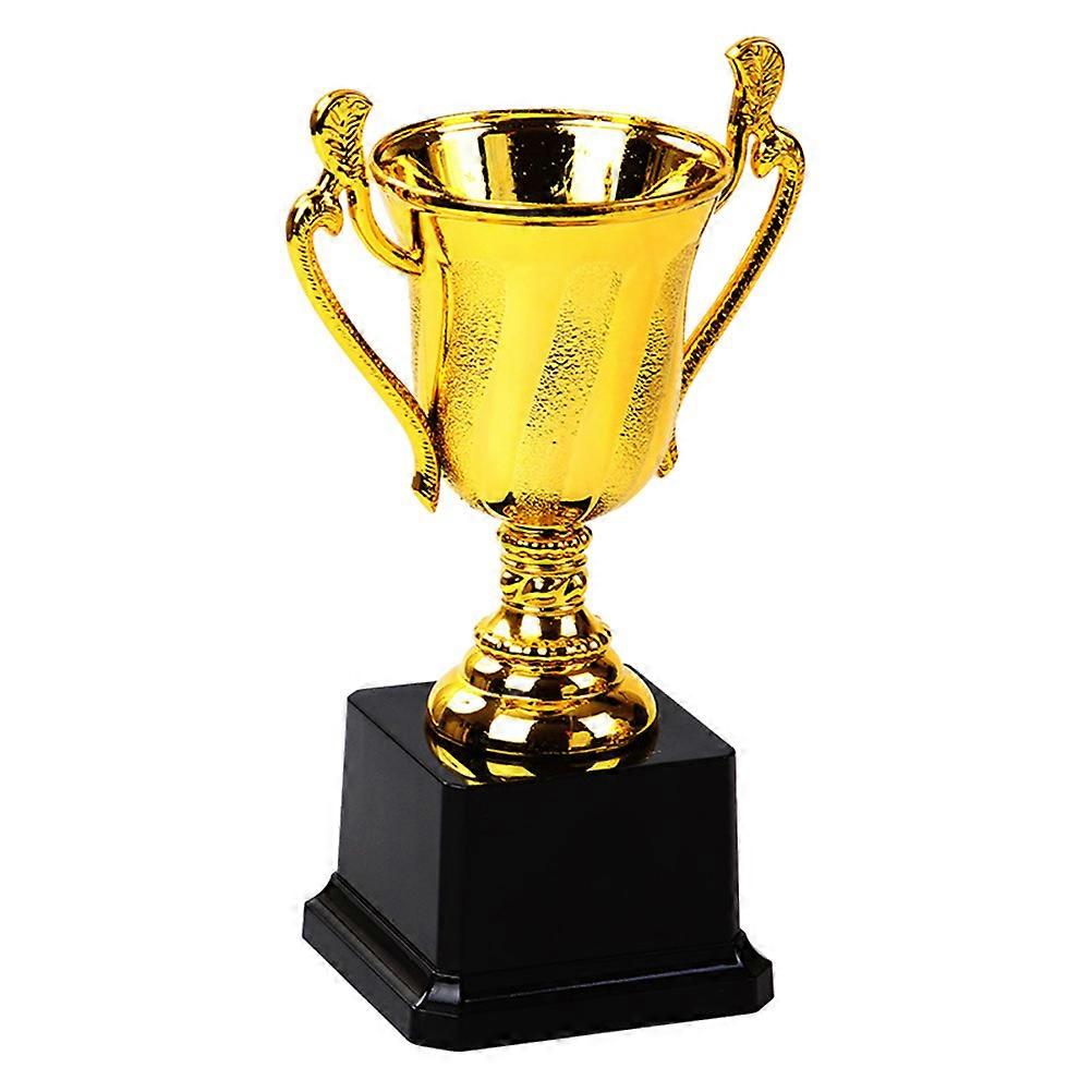 Golden Trophy Award Trophy for Awarding 2Pcs with Base