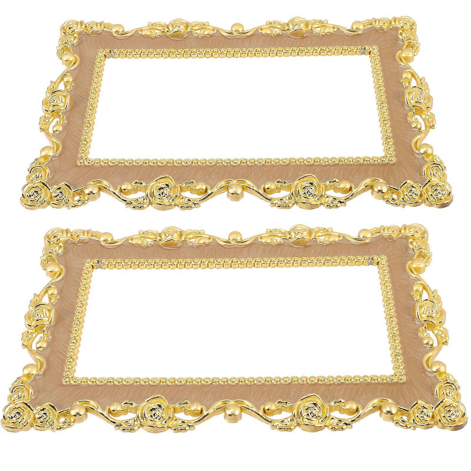 Plastic Light Cover Decorative Switch Plate Covers for Home 4Pcs Coffee