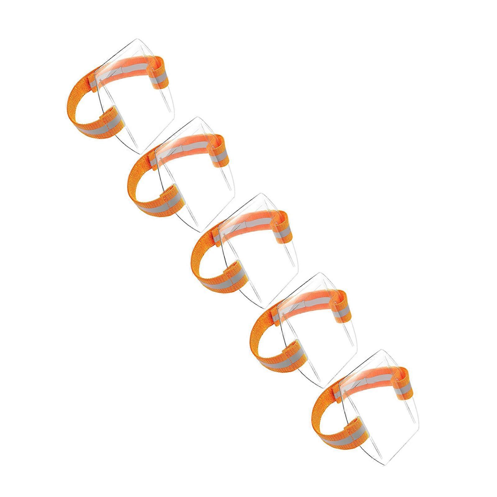 Arm Badge Holder Adjustable Armband Badge Holders for Workers 20Pcs Orange