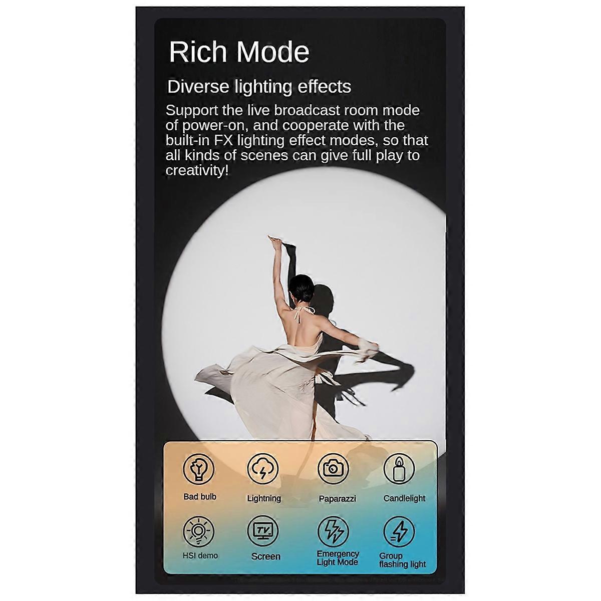  80W LED Video Light Bi-Color COB Photographic Studio Light EU