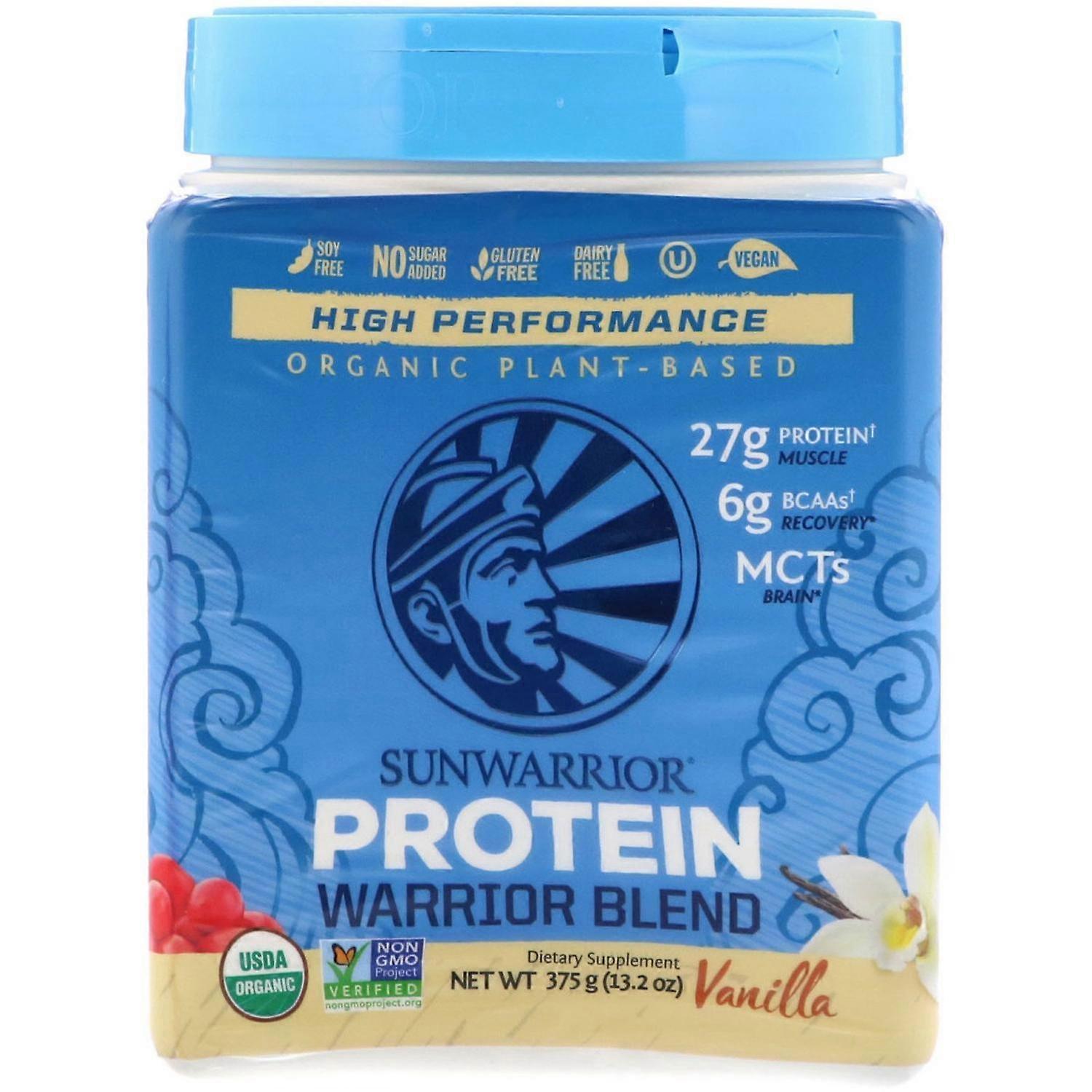 Sunwarrior, Warrior Blend, Protein, Vanilla, 13.2 oz (375 g)