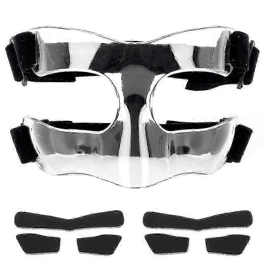 Adjustable Face Guard for Sports Training Nose Protector with Padding