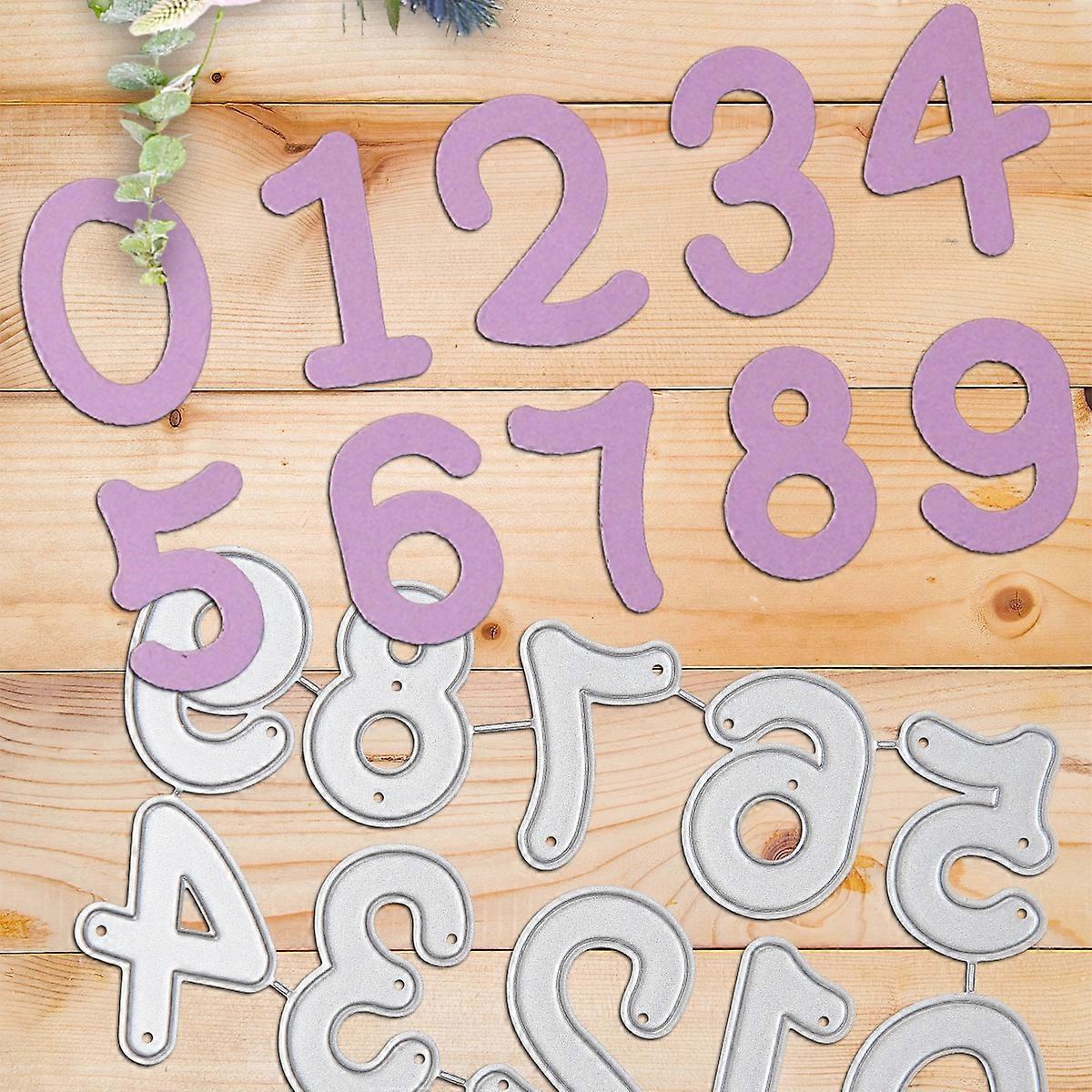 1PC Arabic Numbers Metal Cutting Dies Die-cut Crafts Stencil Tool for DlY Handmade Scrapbook Cards