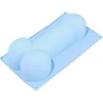 قالب سيليكون الأعضاء التناسلية الجدة للبالغين لتزيين الكيك ، حلوى حلوى أدوات الخبز أقراص سكرية ، 1 قطعة وردي رمادي أزرق