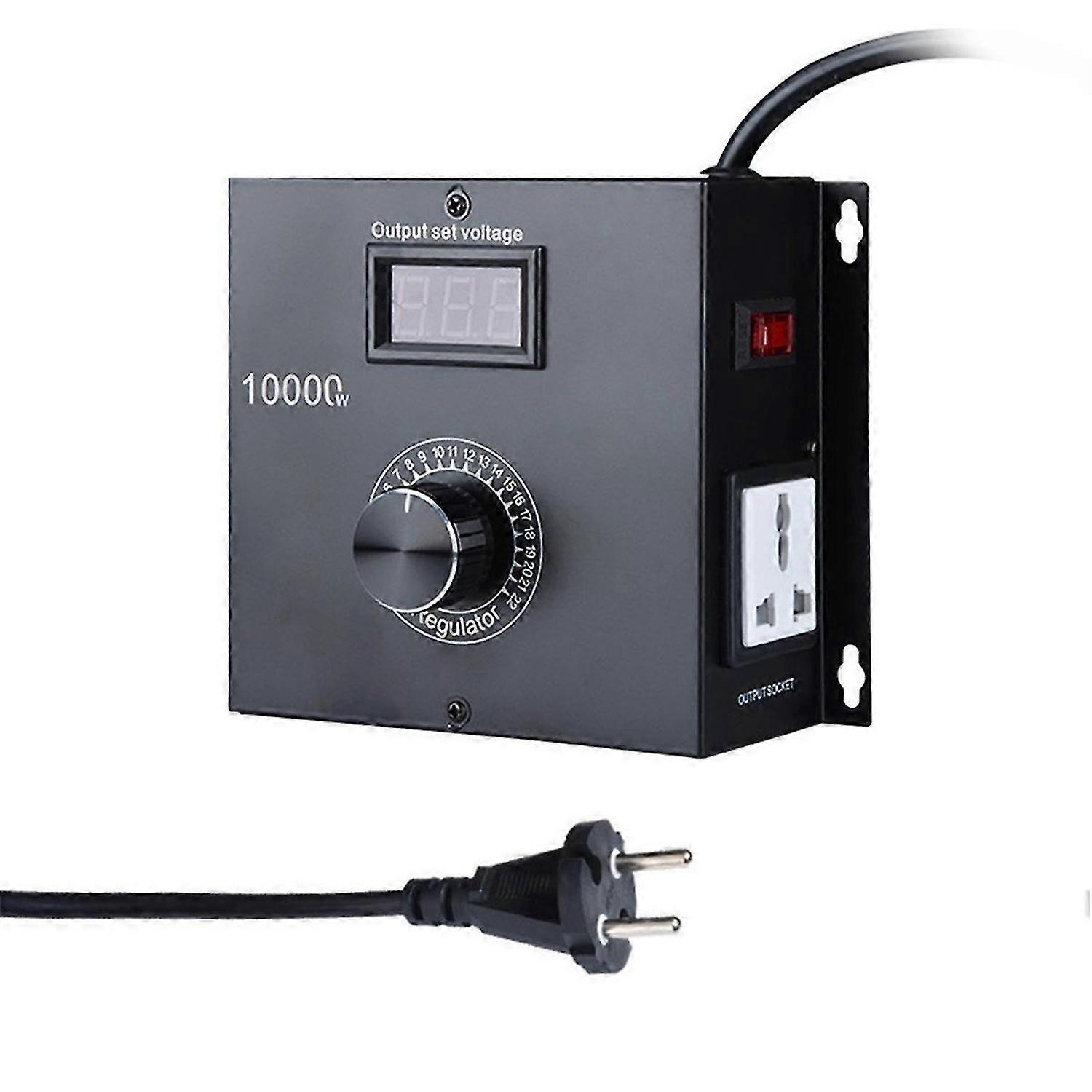 10000W SCR AC Variable Speed Controller, Fan and Motor Speed Control 120V-220V AC, 22A, Ideal for El